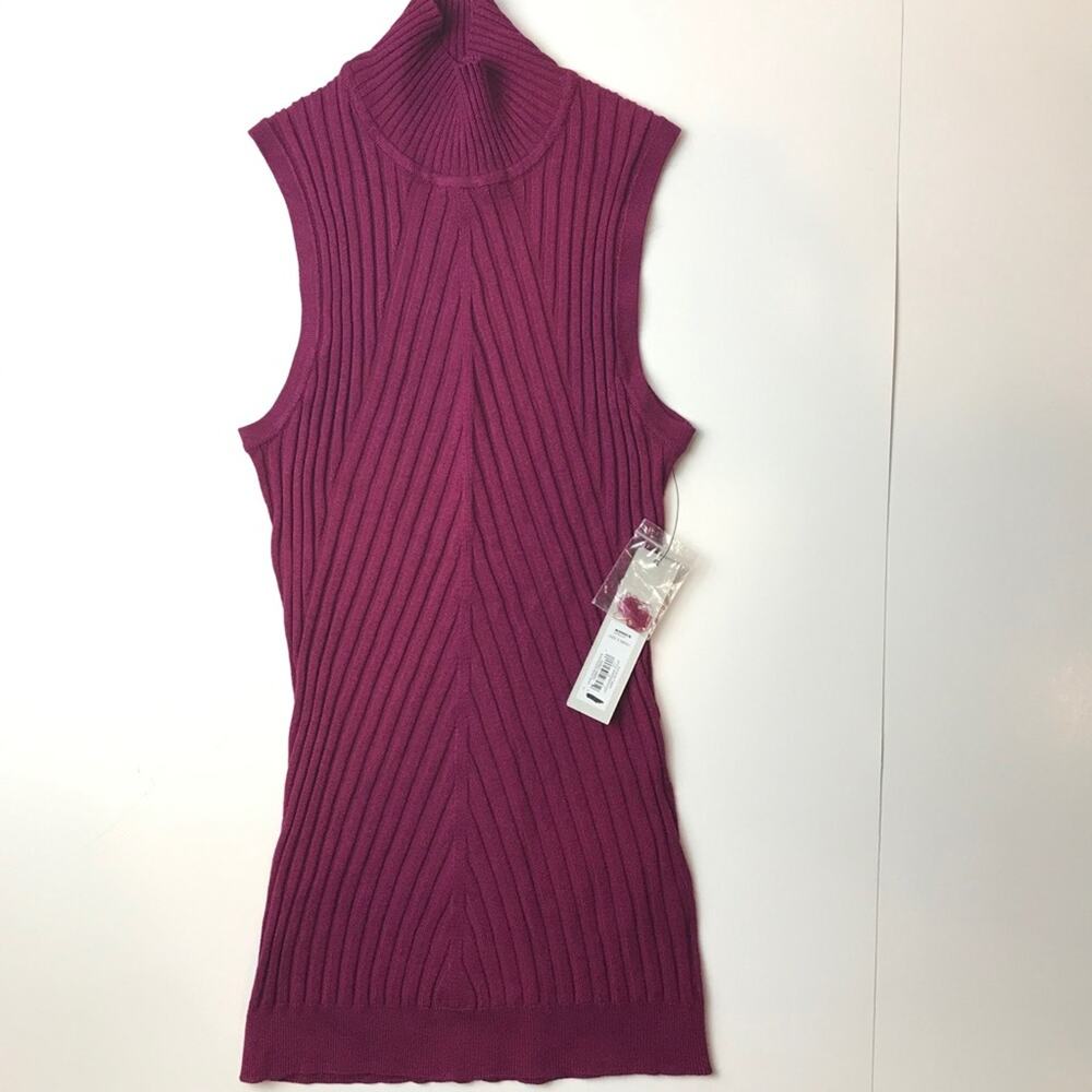 APT 9 Maroon Turtle Neck Tank